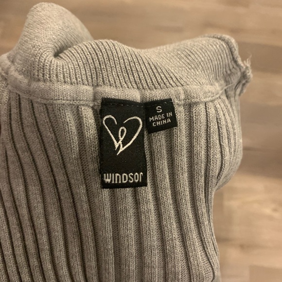 Windsor Grey Sweater Turtle Neck Dress - Picture 3 of 8